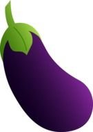 Clipart of Purple Eggplant