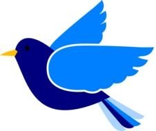 Blue Bird Left2 At Clkercom Vector Online