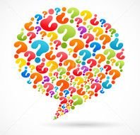 Vector Illustration Speech Bubble With Question Mark Icons
