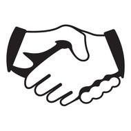 Handshake Motivation Recognition Graphic For Custom Products