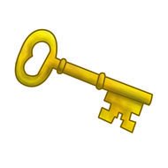 gold key drawing