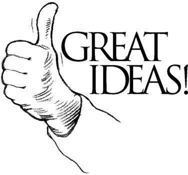 inscription 'Great Ideas' in the picture