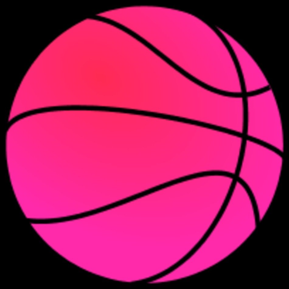 Round Basketball drawing