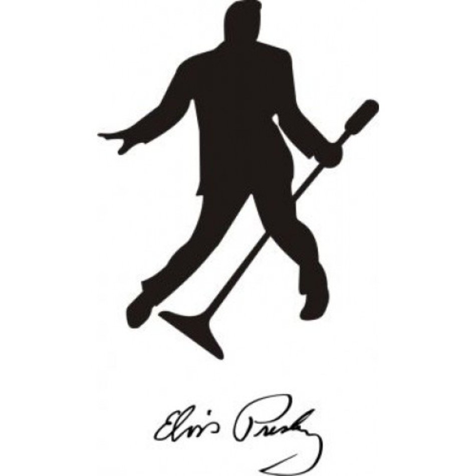 Elvis Presley & Signature Decal