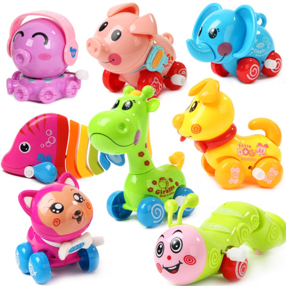 Free Shipping Clockwork Toys Cartoon Baby Octopus Fish Insects