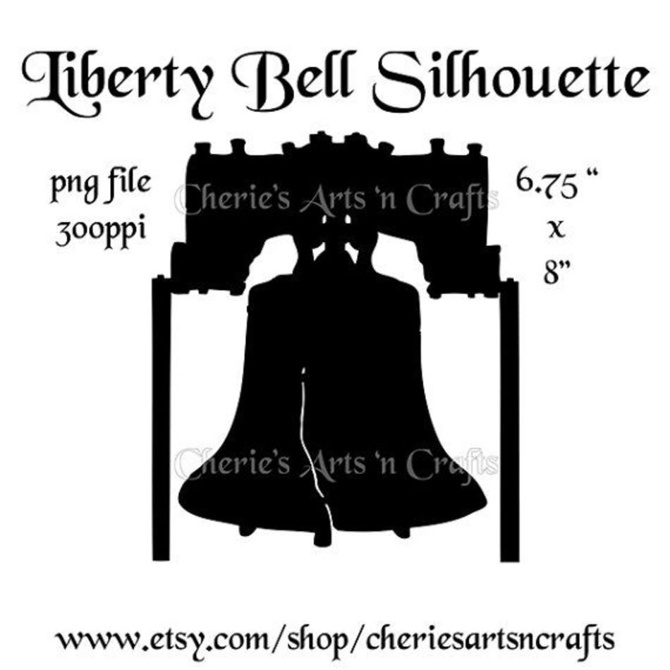 Liberty Bell Silhouette Silhouettes