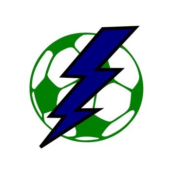 Lightning Soccer Ball small At Clkercom Vector
