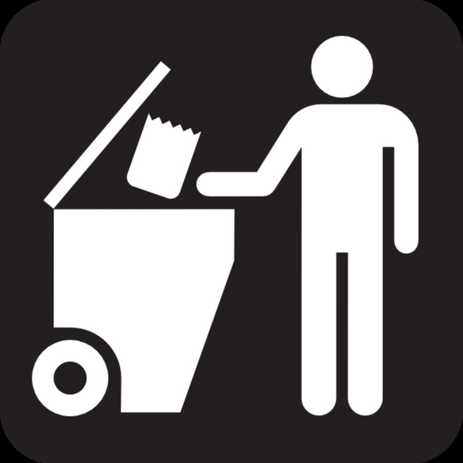 Trash Dumpster Black At Clkercom Vector Online