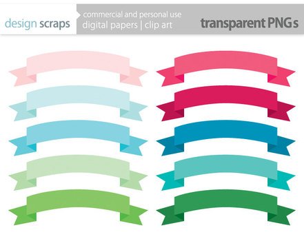 Ribbon Banner Black And White Panda Free clipart