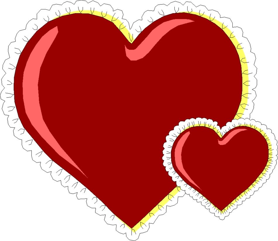 brown hearts as picture for clipart