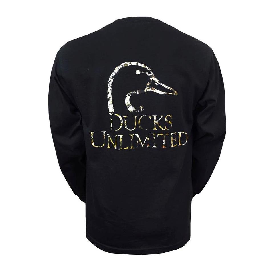 duck as a logo on black clothes