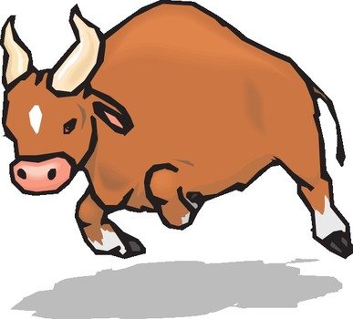 Charging Bull At Clkercom Vector Online Royalty