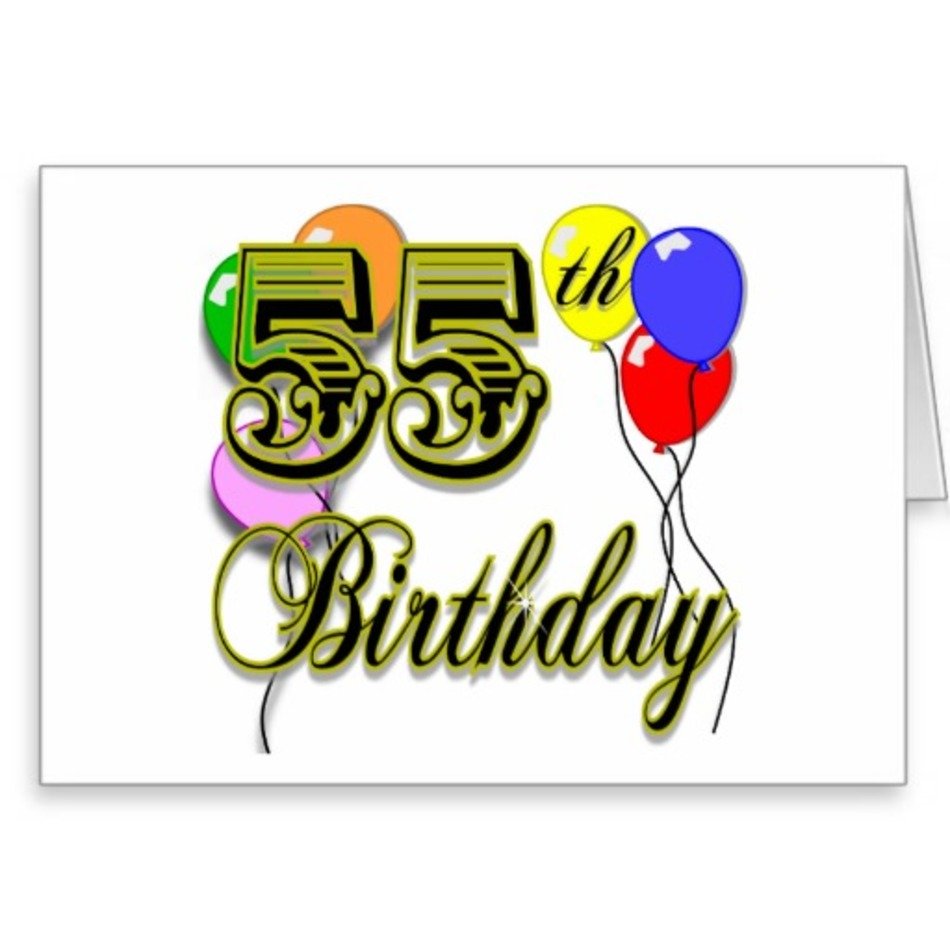 Happy 55th Birthday Celebration Cards Zazzle