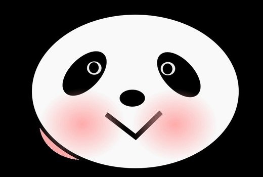 Panda In Love Drawing