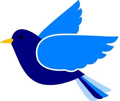 Blue Bird Left2 At Clkercom Vector Online