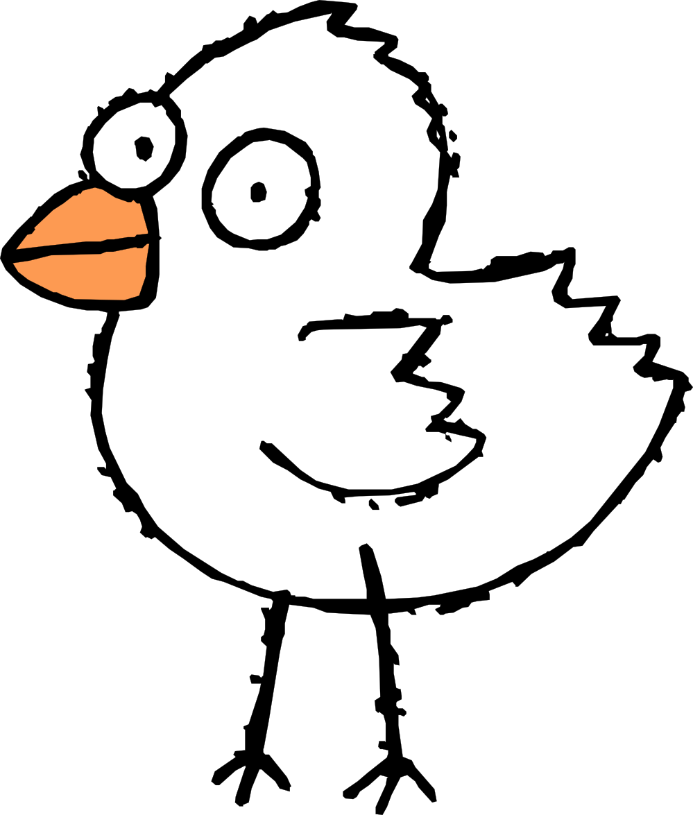 cartoon-black-and-white-bird-with-orange-beak-free-image-download