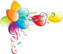 colorful balloons as clipart