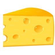 large piece of cheese as a picture for clipart