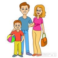 Clipart Family Mother Father Son 427 Classroom