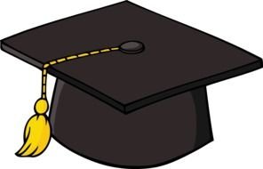 black Graduation Cap drawing