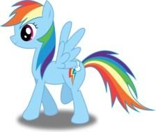 Clipart of Rainbow Dash pony