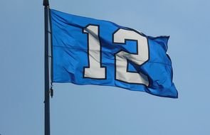 12th Man Flag drawing