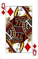 Queen Of Diamonds as picture for clipart