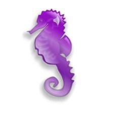 clipart of the purple sea ââHorse
