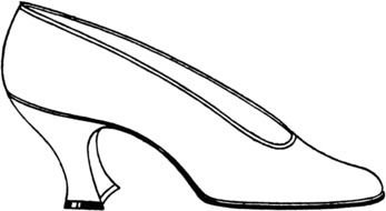 clipart of the Ladys Shoe