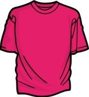 pink T-shirt drawing