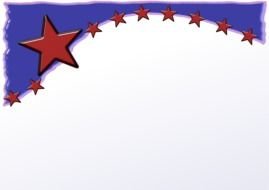 banner with red stars