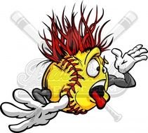 Softball Logo &ndash; Fastpitch Design 1377 clipart
