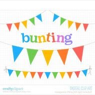 Bunting Carnival Circus Flags Digital Instant clipart