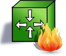 drawn green cube with arrows and flame in the corner