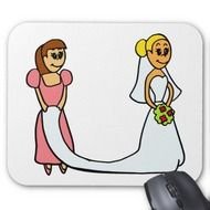 Bride And Maid drawing