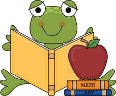 Hidden School Frog5 Small clipart