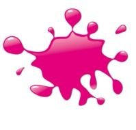 pink paint splash