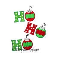 Digital Machine Embroidery Design Ho Christmas Applique