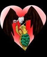 Turtle Princess drawing