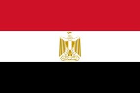 Egypt flag on screen
