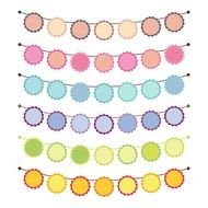Bunting Round Baby Shower Birthday