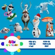 Clip Art Holiday Frozen Snowman Olaf Birthday Party