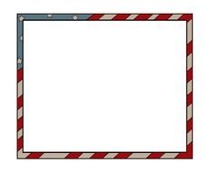 American Flag Borders drawing