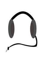 Headset Vector drawing