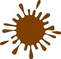 Ink Splash With Drops At Clkercom Vector Online clipart