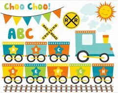Home &amp;187 Alphas &amp; Bunting &ndash; Boy Alphabet Train