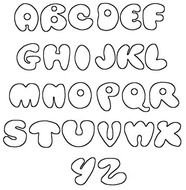 Clipart of the alphabet