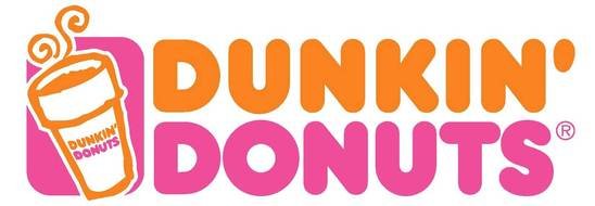 dunkinâ Donuts, logo of American multinational coffeehouse and donut company