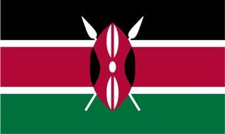 Kenya Flag drawing