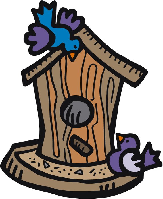 Bird house drawing